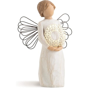 Willow Tree Sweetheart Angel, Sculpted Hand-Painted Figure | Symbol of Protection, Guidance and Comfort, Cast from a Susan Lordi Original Carving, Keepsake with Enclosure Card(Bright Star Angel)