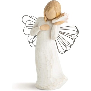 Willow Tree Thinking of You Angel, Sculpted Hand-Painted Figure | Hand-Painted Angel Figurine, Celebrating Friendship, Nature and Everyday Blessings, Sculpted by Artist Susan Lordi(Angel of The Kitchen)