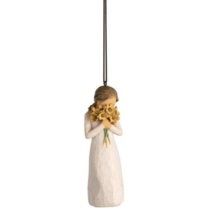 Willow Tree Warm Embrace Ornament, Sculpted Hand-Painted Figure | Celebrating Friendship and Sentiment, Cast from a Susan Lordi Original Carving, Cast Resin Keepsake, Ready to Hang(Natural)