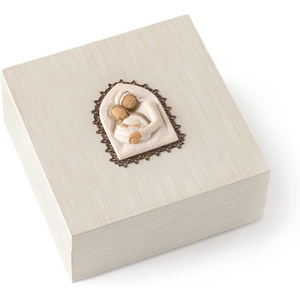 Willow Tree Holy Family, Sculpted Hand-Painted Memory Box | Bas-Relief Carving on Hinged Wood Lid, Keepsake Box, Faith Gift, Designed by Artist Susan Lordi, Includes Enclosure Card(Antique)