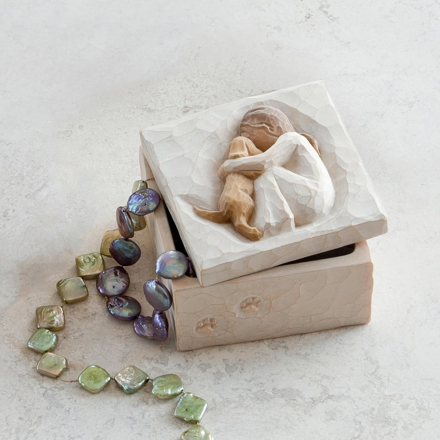 image:imageWillow Tree Angel of Friendship Love My Dog and Keepsake Box 3 Piece Set Designed by Artist Susan Lordi Curated MultiPiece Collection with Inspirational Meaning Packaged for GiftGivingFriendship Dog Keepsake