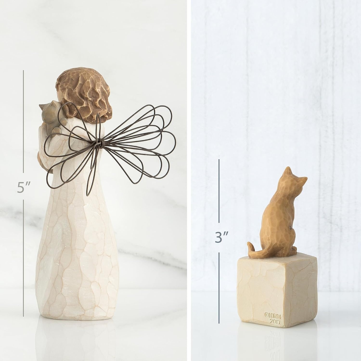 image:imageWillow Tree Heart and Soul Plus Friendship Keepsake Box 2Piece Set Designed by Artist Susan Lordi Curated MultiPiece Collection with Inspirational Meaning Packaged for GiftGivingAffection Cat Figure