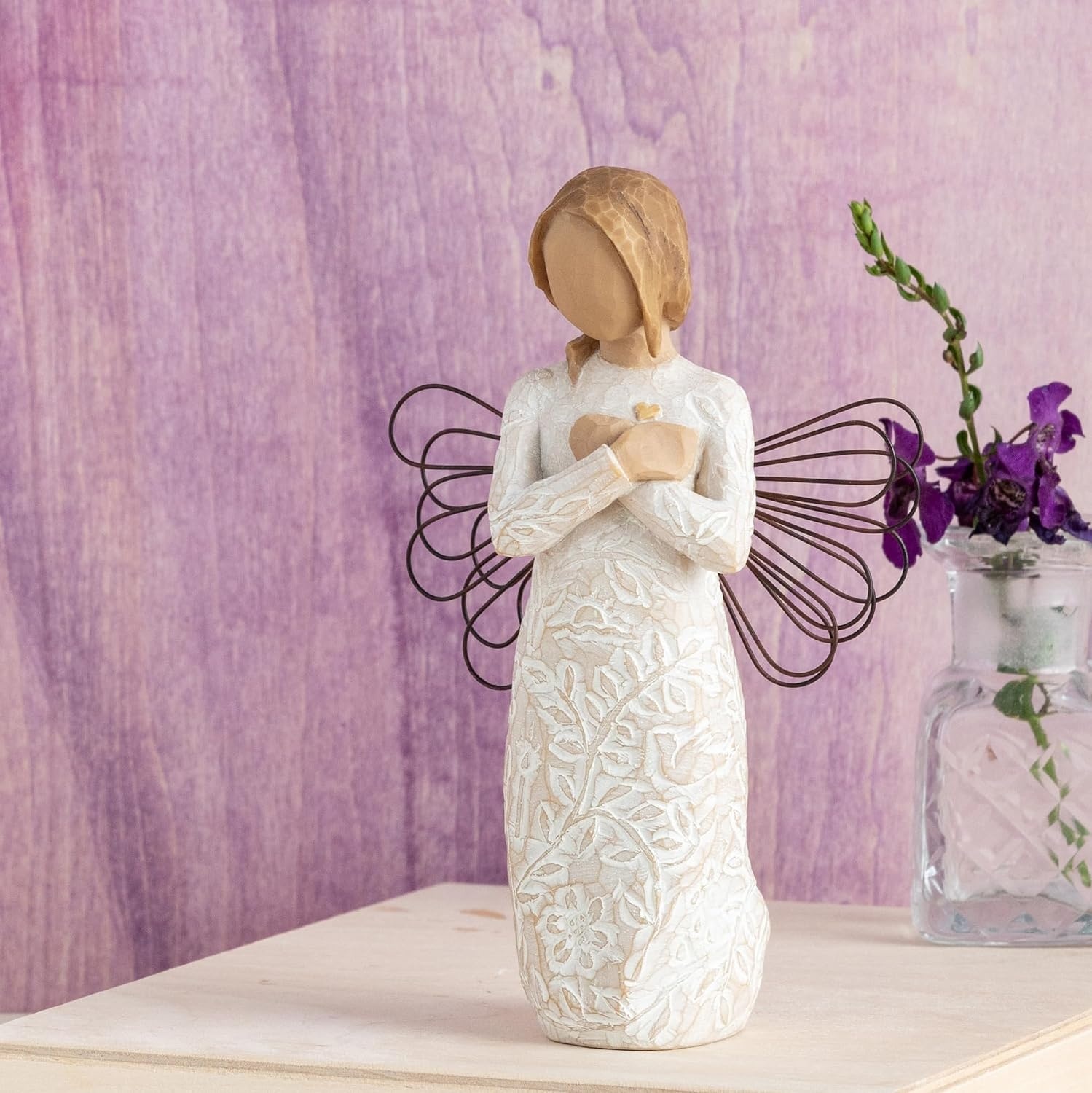 image:imageWillow Tree Heart and Soul Plus Friendship Keepsake Box 2Piece Set Designed by Artist Susan Lordi Curated MultiPiece Collection with Inspirational Meaning Packaged for GiftGivingRemembrance Peace Angel