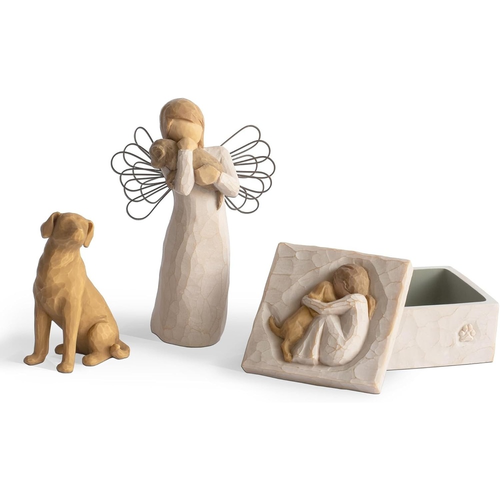 image:imageWillow Tree Heart and Soul Plus Friendship Keepsake Box 2Piece Set Designed by Artist Susan Lordi Curated MultiPiece Collection with Inspirational Meaning Packaged for GiftGivingFriendship Dog Keepsake