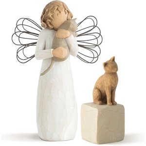 Willow Tree Heart and Soul Plus Friendship Keepsake Box, 2-Piece Set | Designed by Artist Susan Lordi, Curated Multi-Piece Collection with Inspirational Meaning, Packaged for Gift-Giving(Affection Cat Figure)