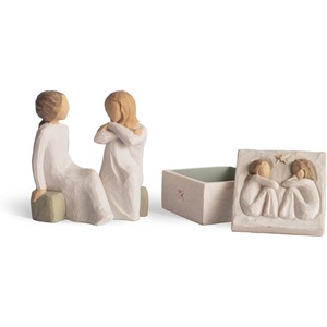 Willow Tree Heart and Soul Plus Friendship Keepsake Box, 2-Piece Set | Designed by Artist Susan Lordi, Curated Multi-Piece Collection with Inspirational Meaning, Packaged for Gift-Giving(Heart Soul Friendship)