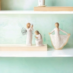 WILLOWTE Hand Painted Figurine and Family Keepsakes