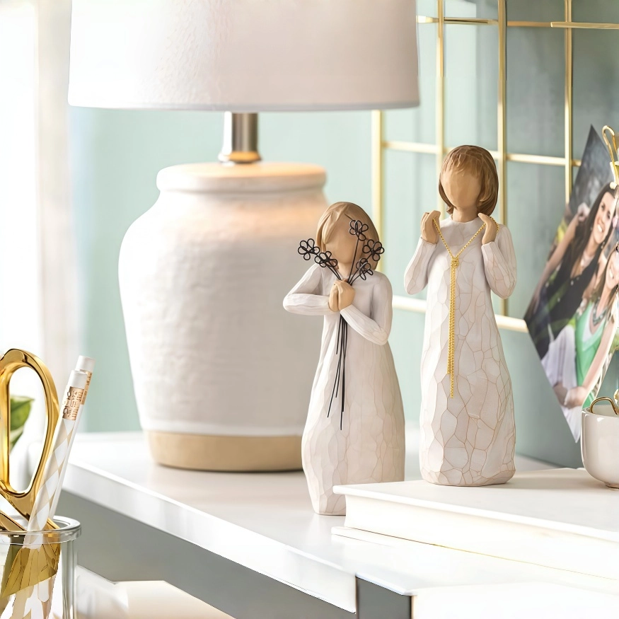 WILLOWTE Hand Painted Figurine and Family Keepsakes