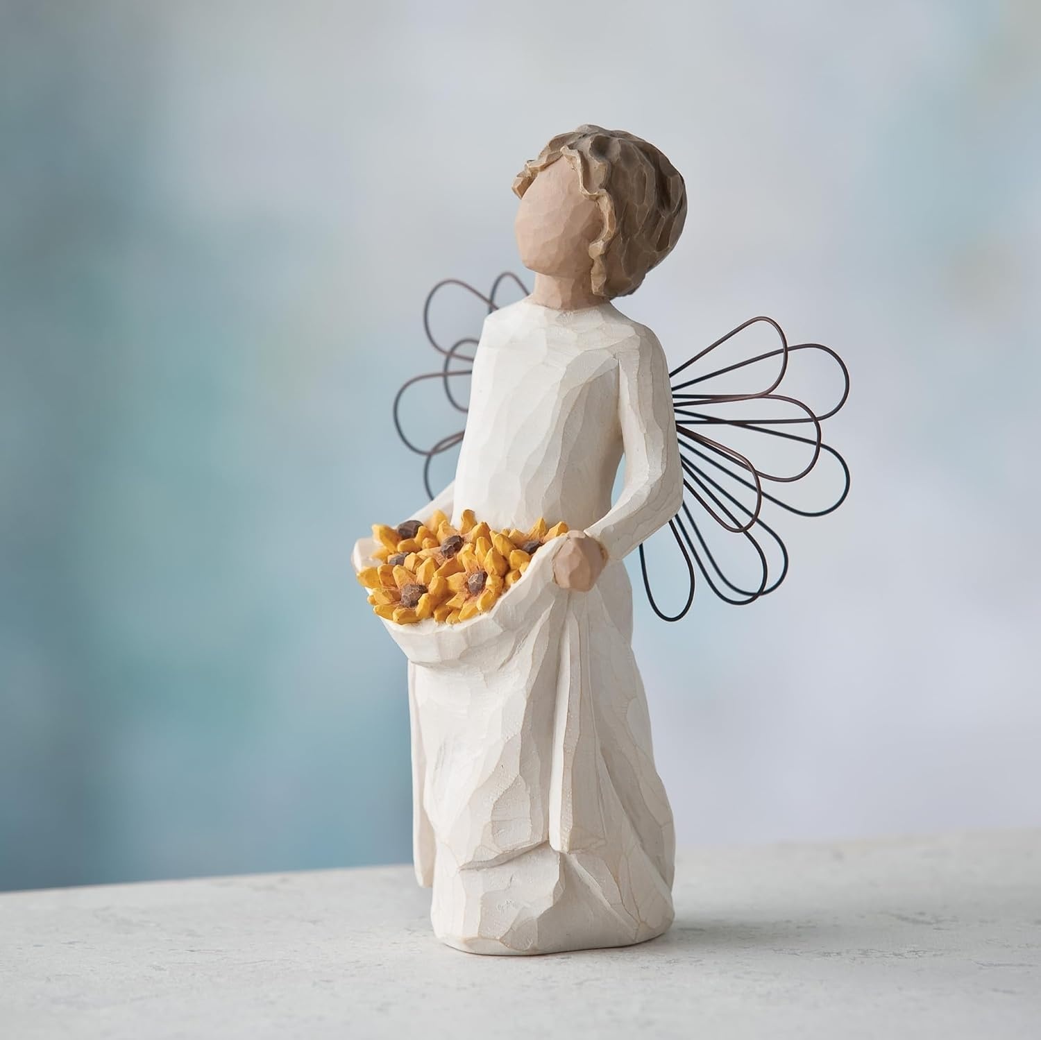 image:imageWillow Tree Warm Embrace Figure Plus Sunshine Angel Figure Sculpted HandPainted 2 Piece Set