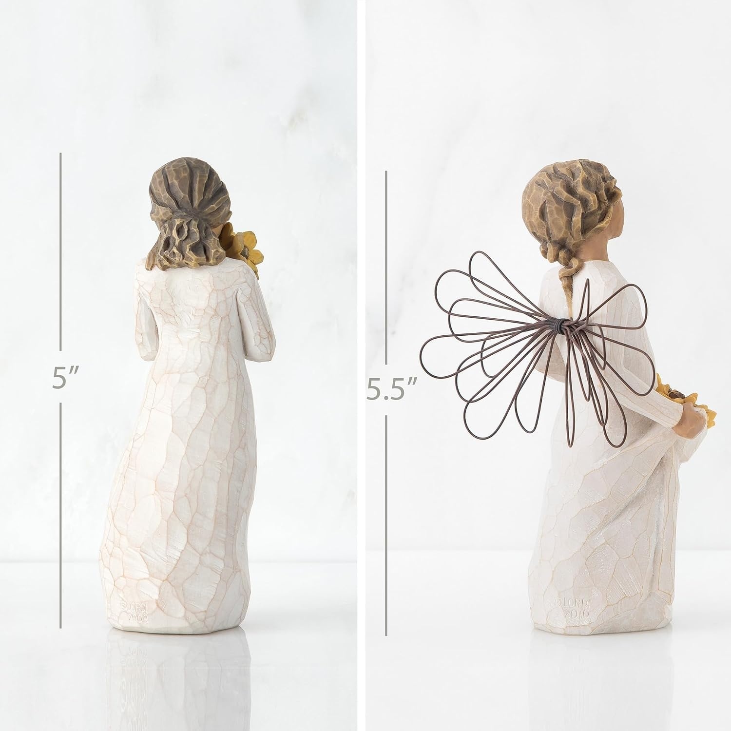 image:imageWillow Tree Warm Embrace Figure Plus Sunshine Angel Figure Sculpted HandPainted 2 Piece Set
